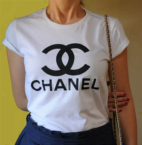 chanel shirt ladies|chanel logo shirts for women.